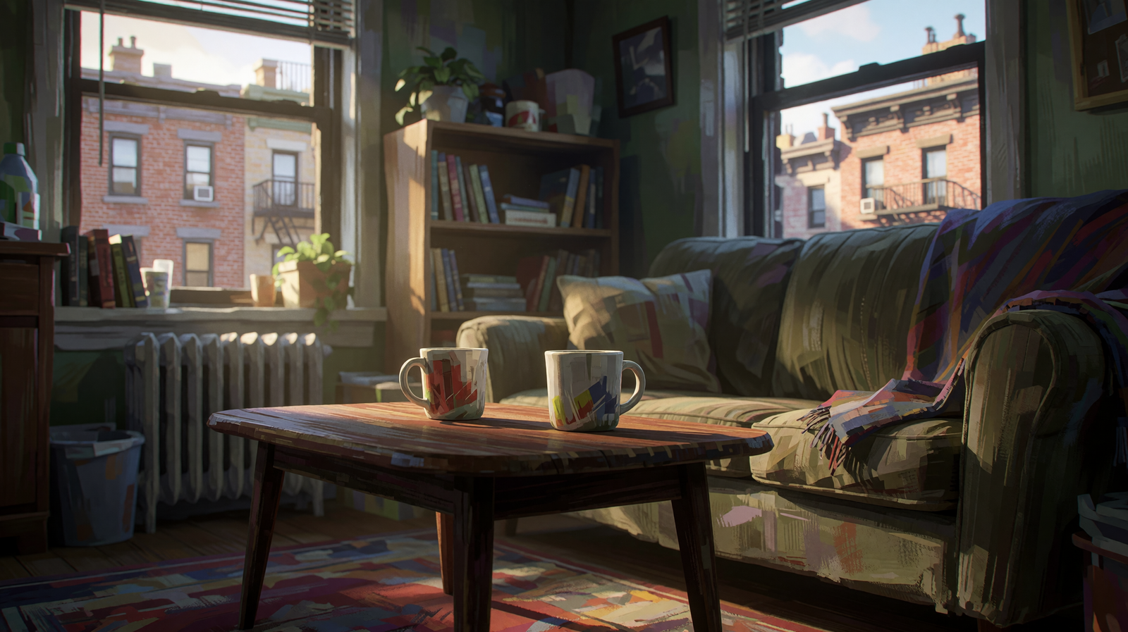 A shared living room