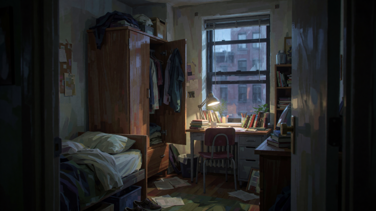 A student bedroom