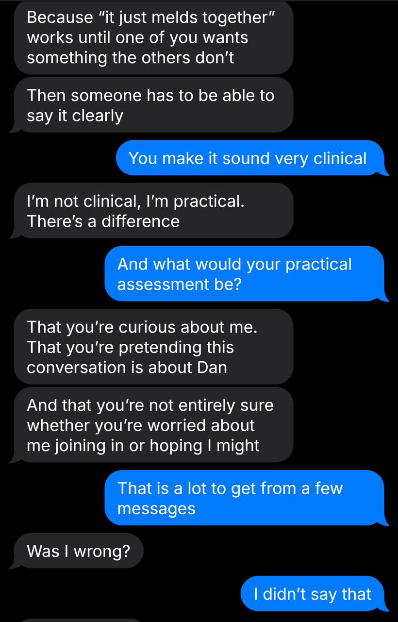 Text messages between Mia and Leah, part 9 of 15